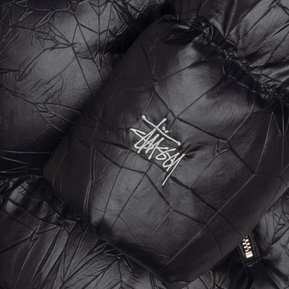 Stussy DOWN PUFFER WRINKLED NYLON size Large NWOT - Picture 4 of 16